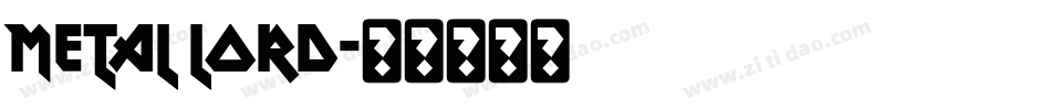 Metal Lord字体转换